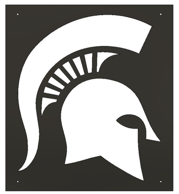 Spartan Logo Sports Sign