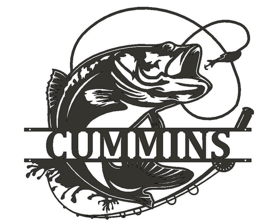 Outdoor Fishing Monogram